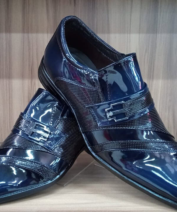 Sapato Social Masculino poliuretano no Verniz