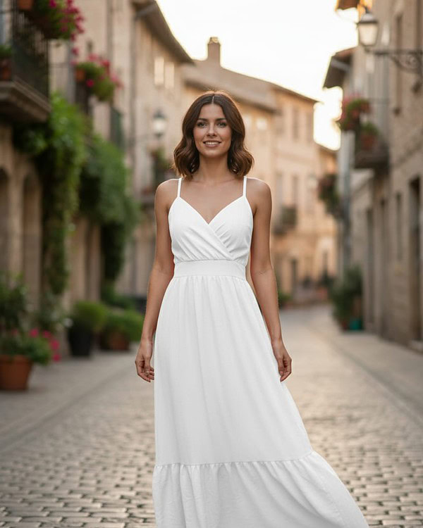 Vestido Longo Elegance – Leve Chic e Atemporal