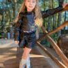 Jaqueta Couro Ecologico Infantil Menina Luxo 2 A 10 Ano