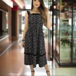 Vestido midi floral